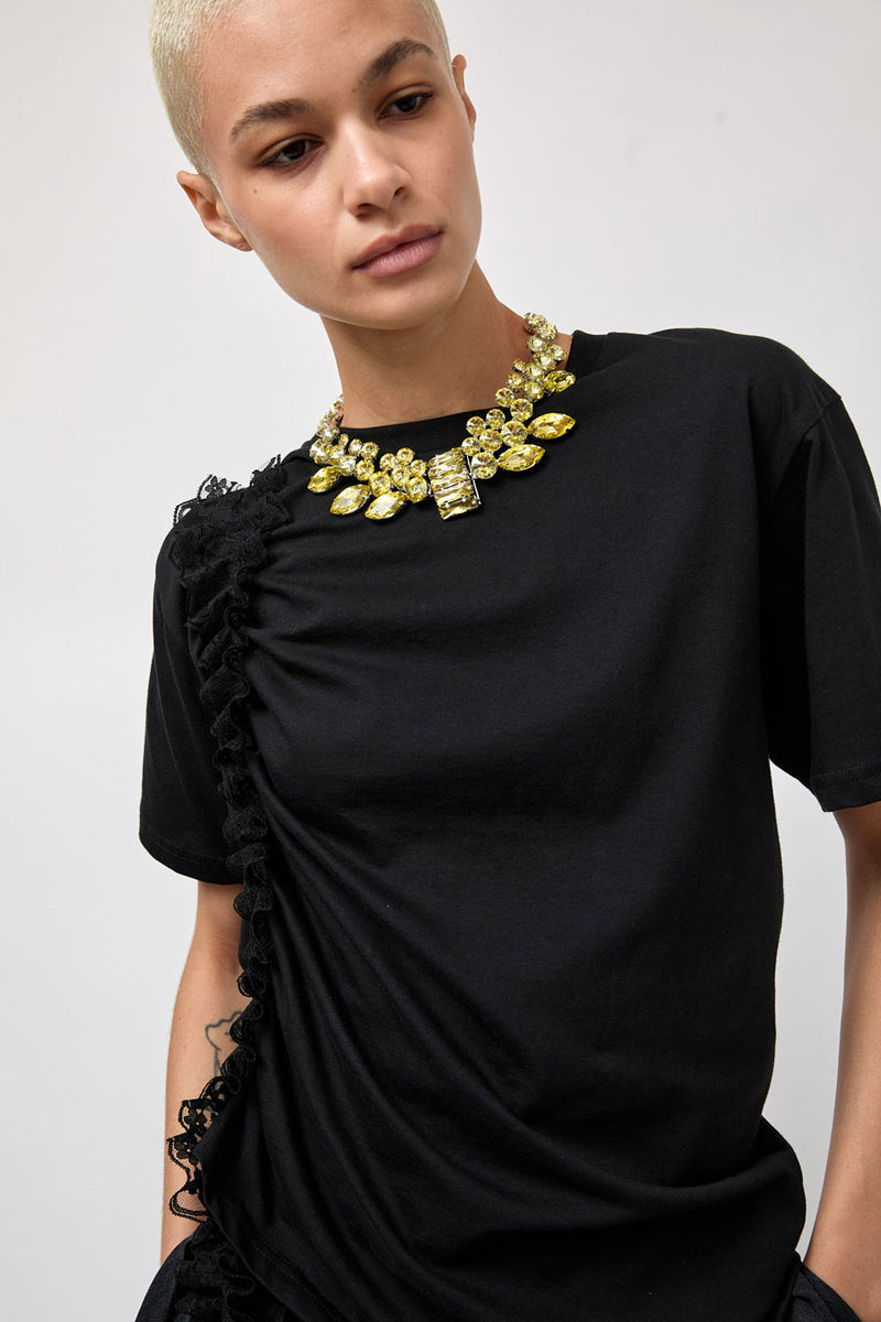Collina Strada Chandelier Choker in Lemon