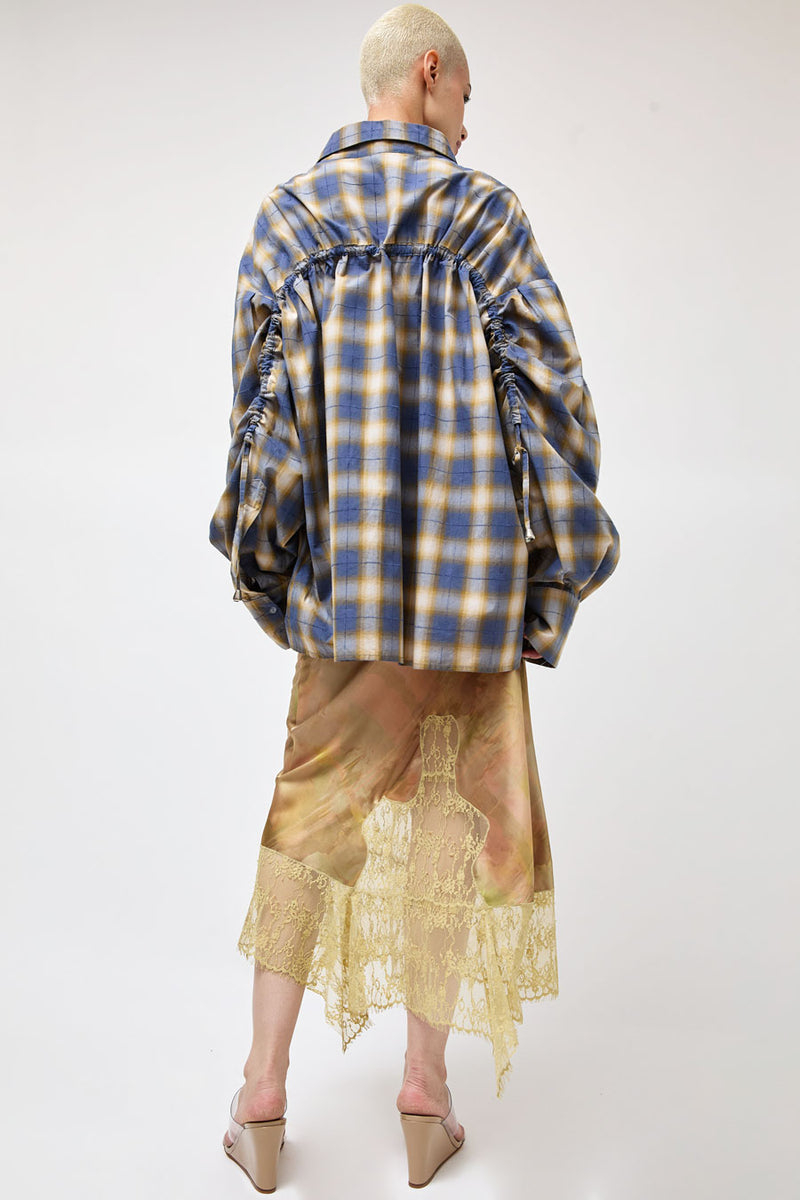 Collina Strada Shirting Chason Scrunch Shirt in Country Plaid