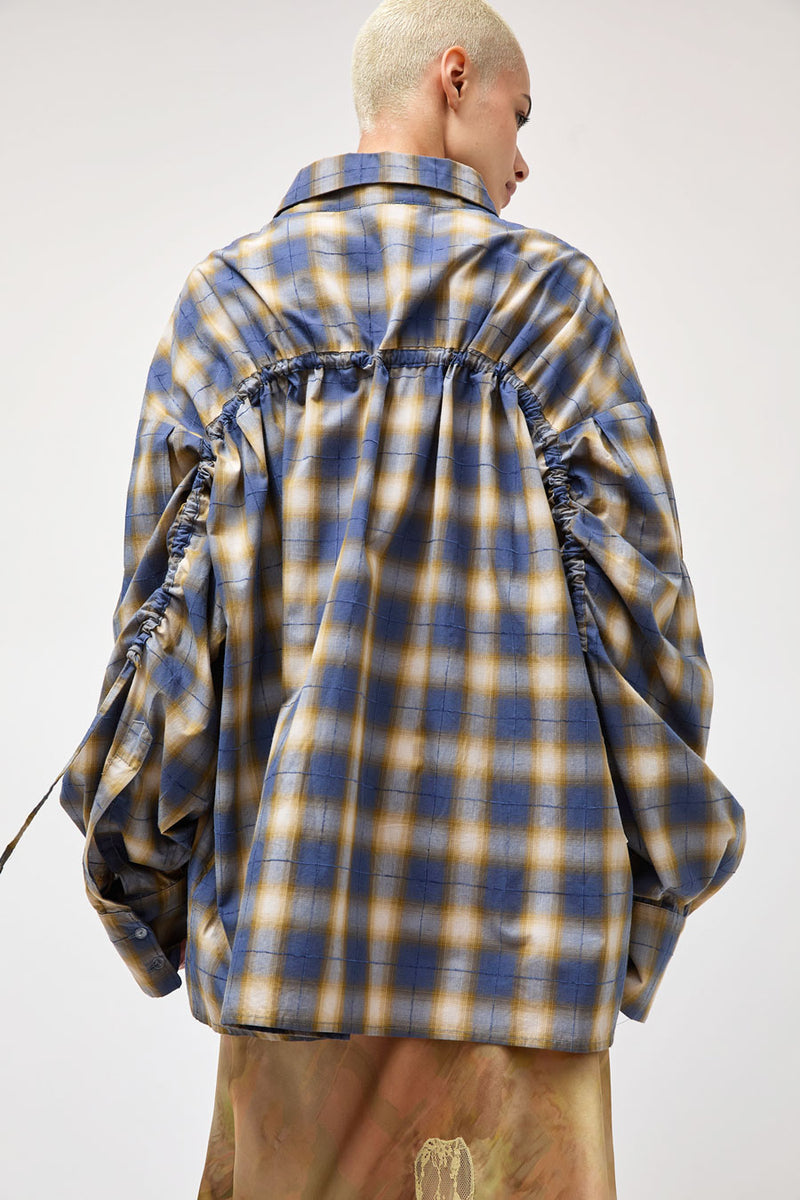 Collina Strada Shirting Chason Scrunch Shirt in Country Plaid