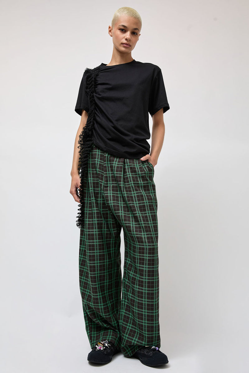 Collina Strada Lace Amaryllis Duo Tee in Black