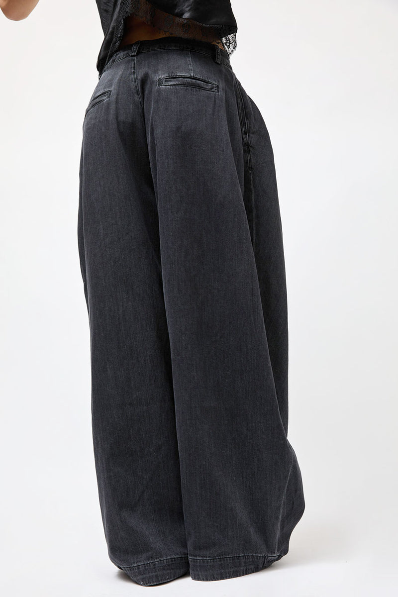 Collina Strada Lightweight Denim Simone Pant in Charcoal