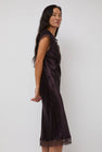 Collina Strada Waterlily Midi Dress in Chocolate