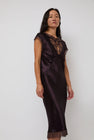 Collina Strada Waterlily Midi Dress in Chocolate