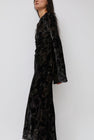 Collina Strada Yuri Dress in Black Watercolor Roses