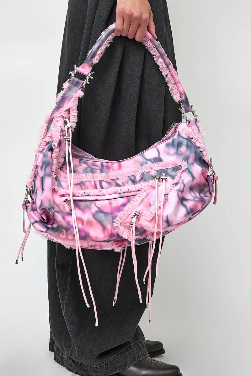 Collina Strada x Stand Oil Star Mushy Bag in Pink Barbed Floral