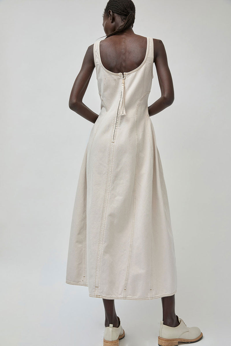 Dala Cocoon Bustier Dress in Salt
