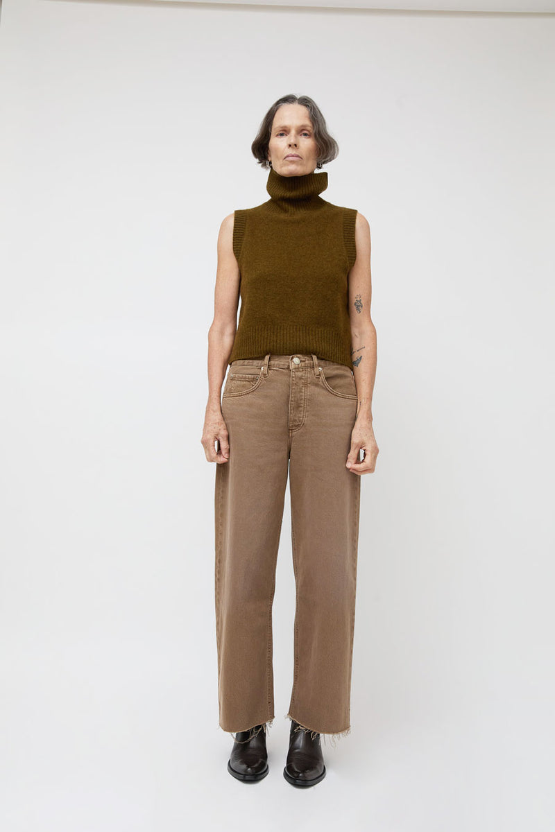 Dala Isle Ankle Jean in Oak Brown