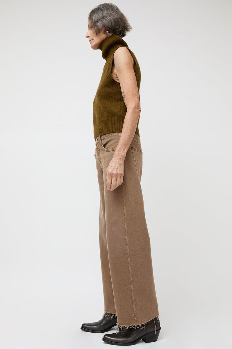 Dala Isle Ankle Jean in Oak Brown