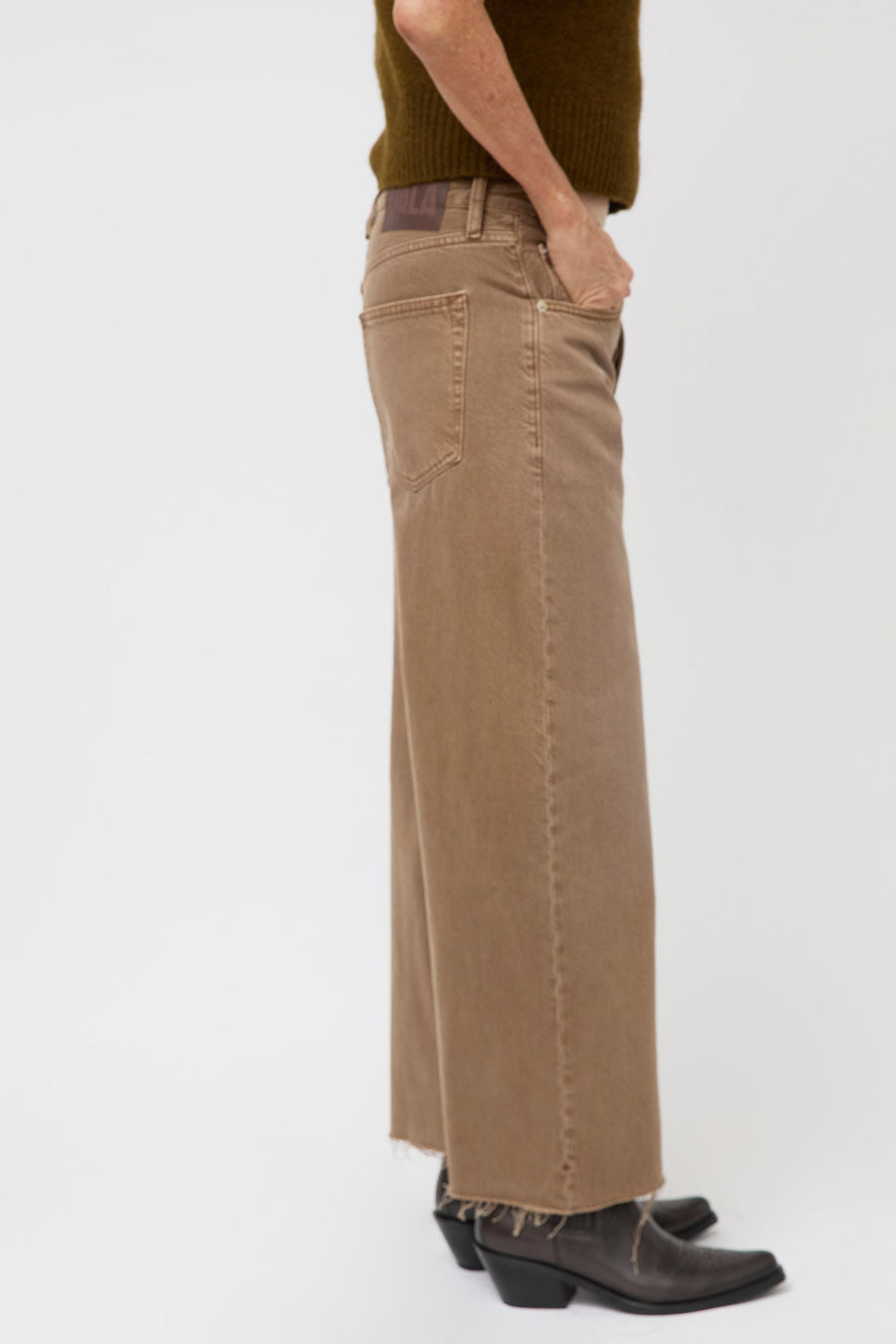 Dala Isle Ankle Jean in Oak Brown