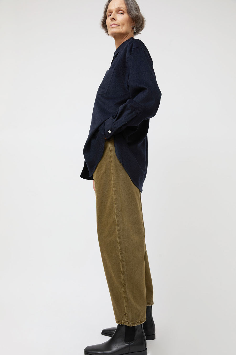 Dala Lido Ankle Jean in Dark Olive