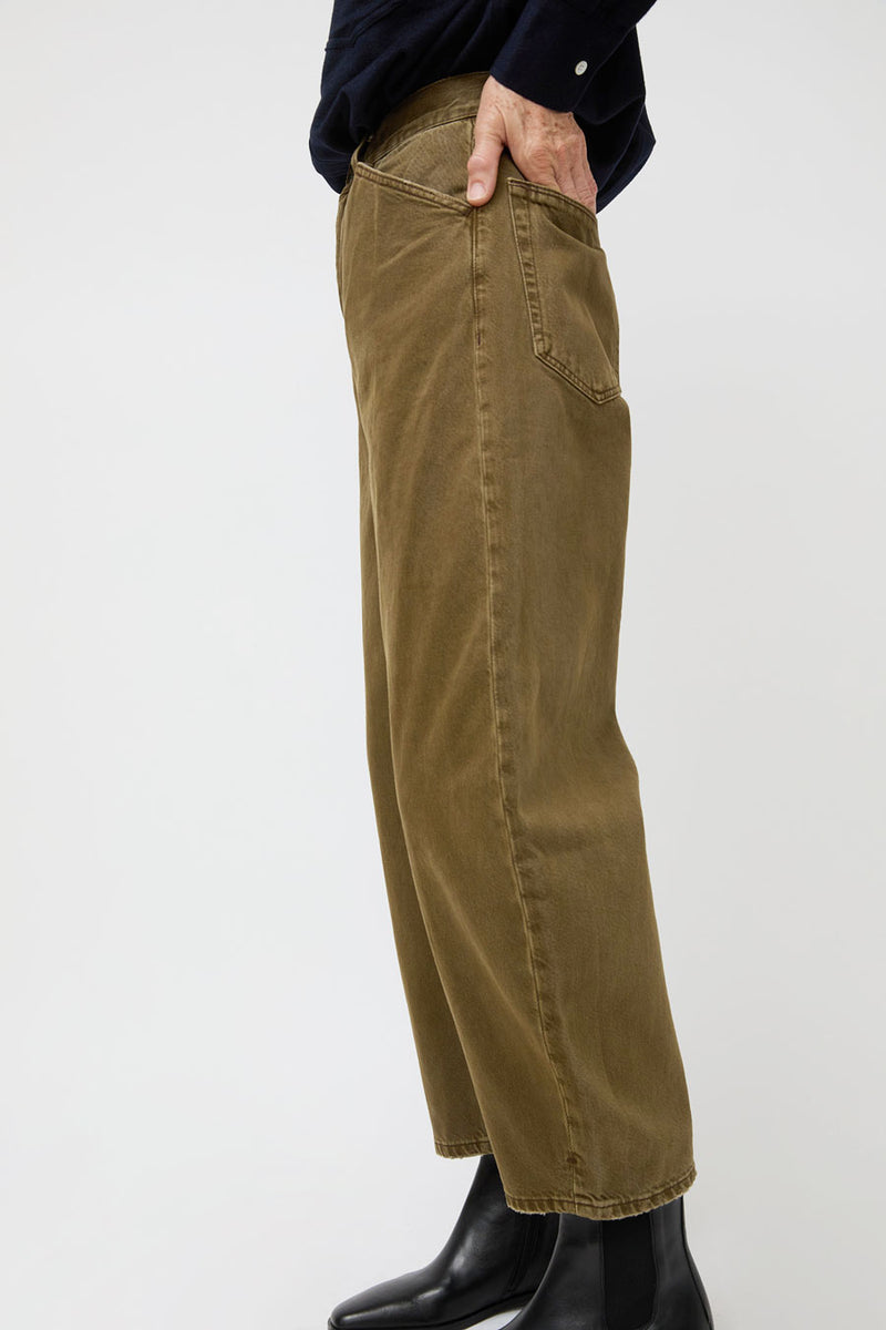 Dala Lido Ankle Jean in Dark Olive