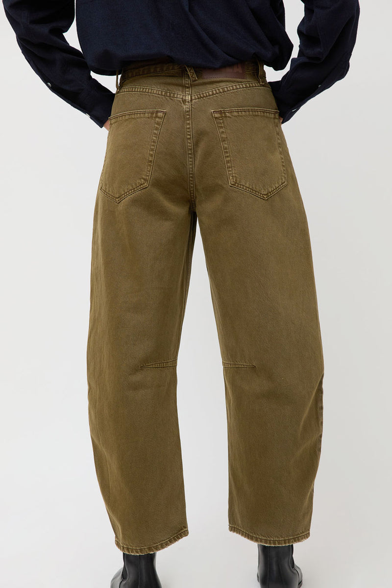 Dala Lido Ankle Jean in Dark Olive