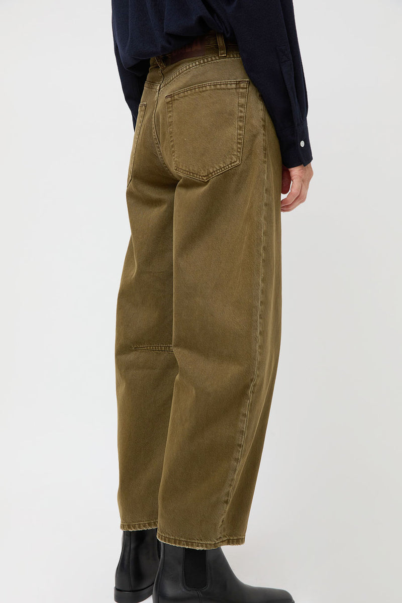 Dala Lido Ankle Jean in Dark Olive