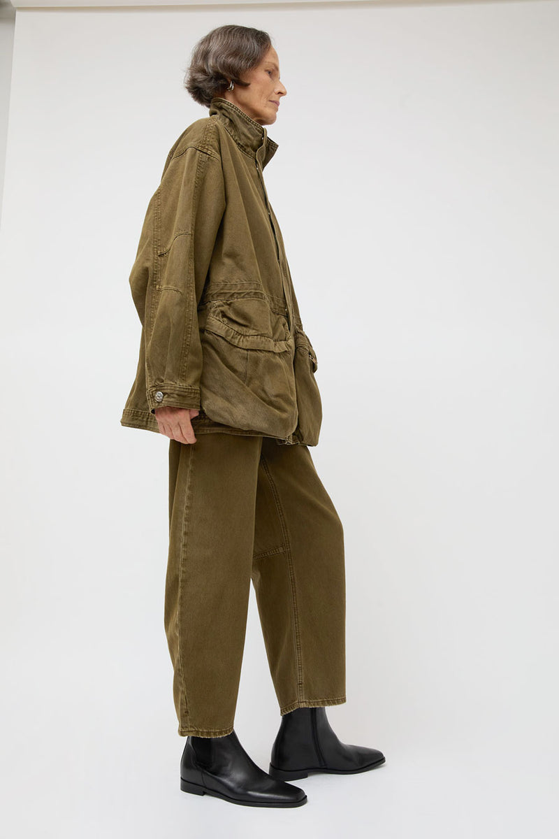 Dala Lido Ankle Jean in Dark Olive