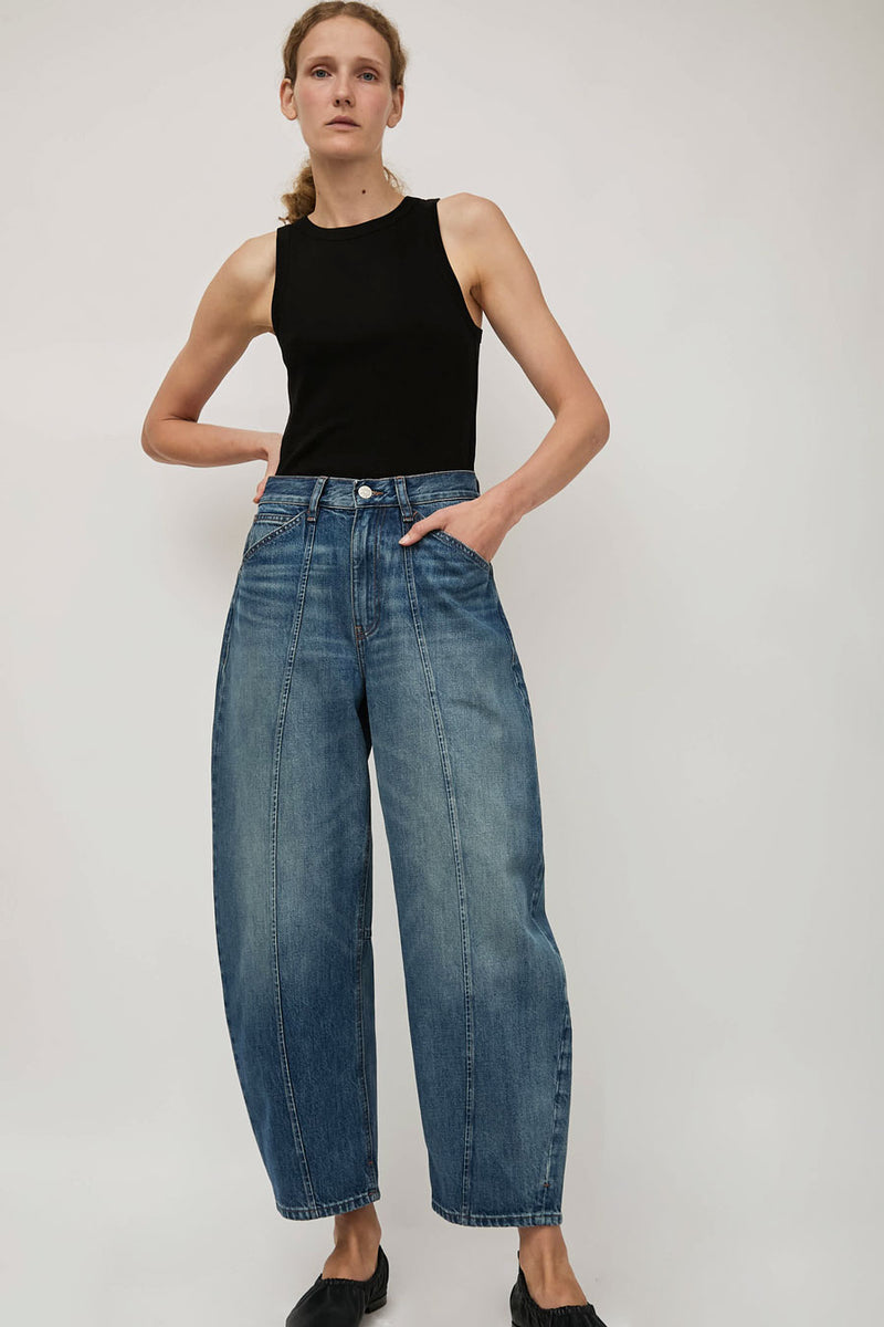 Dala Lido Ankle Jean in Smoke Blue