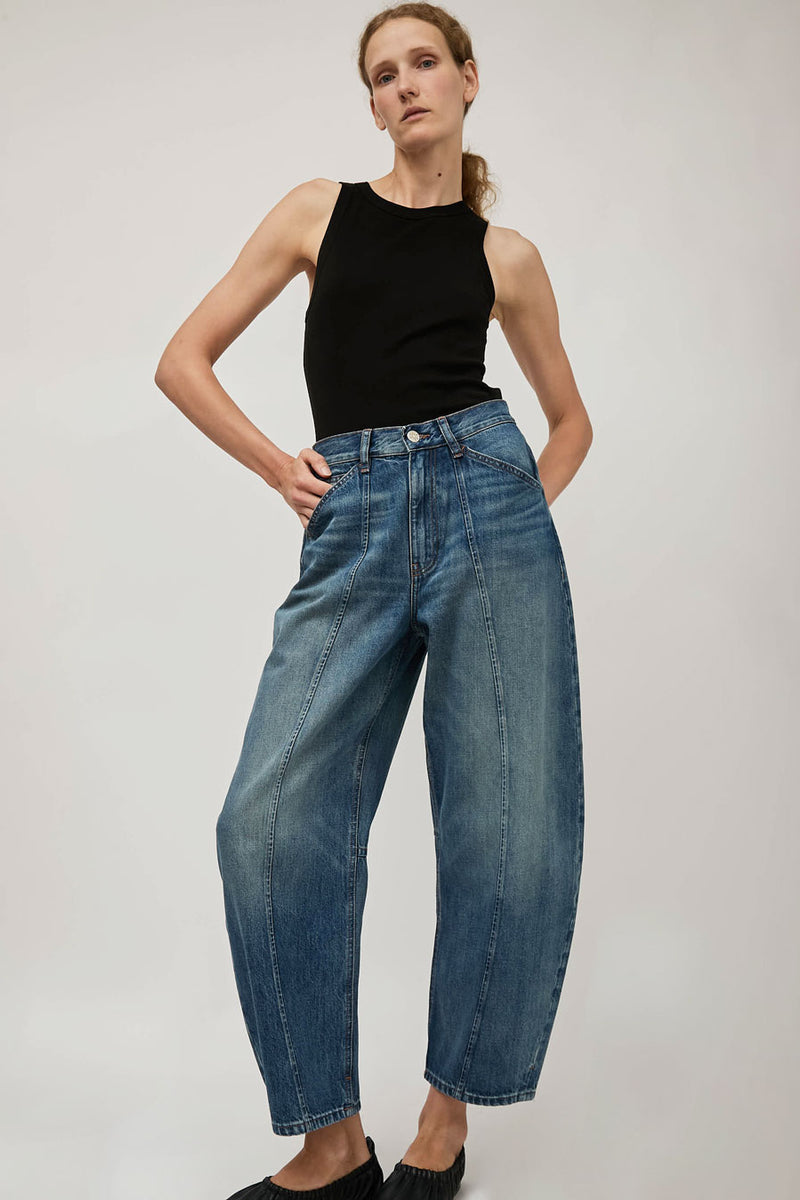 Dala Lido Ankle Jean in Smoke Blue