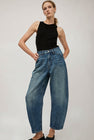 Dala Lido Ankle Jean in Smoke Blue