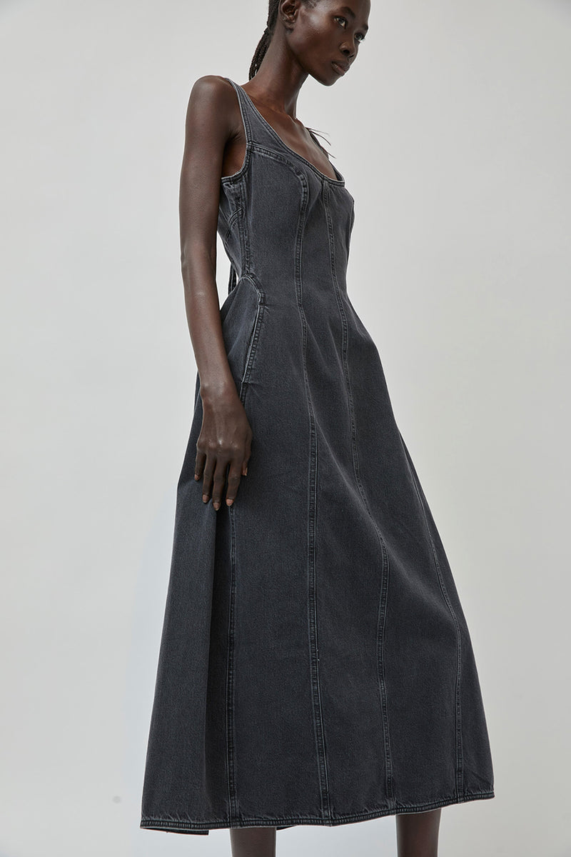 Dala Cocoon Bustier Dress in Hurricane