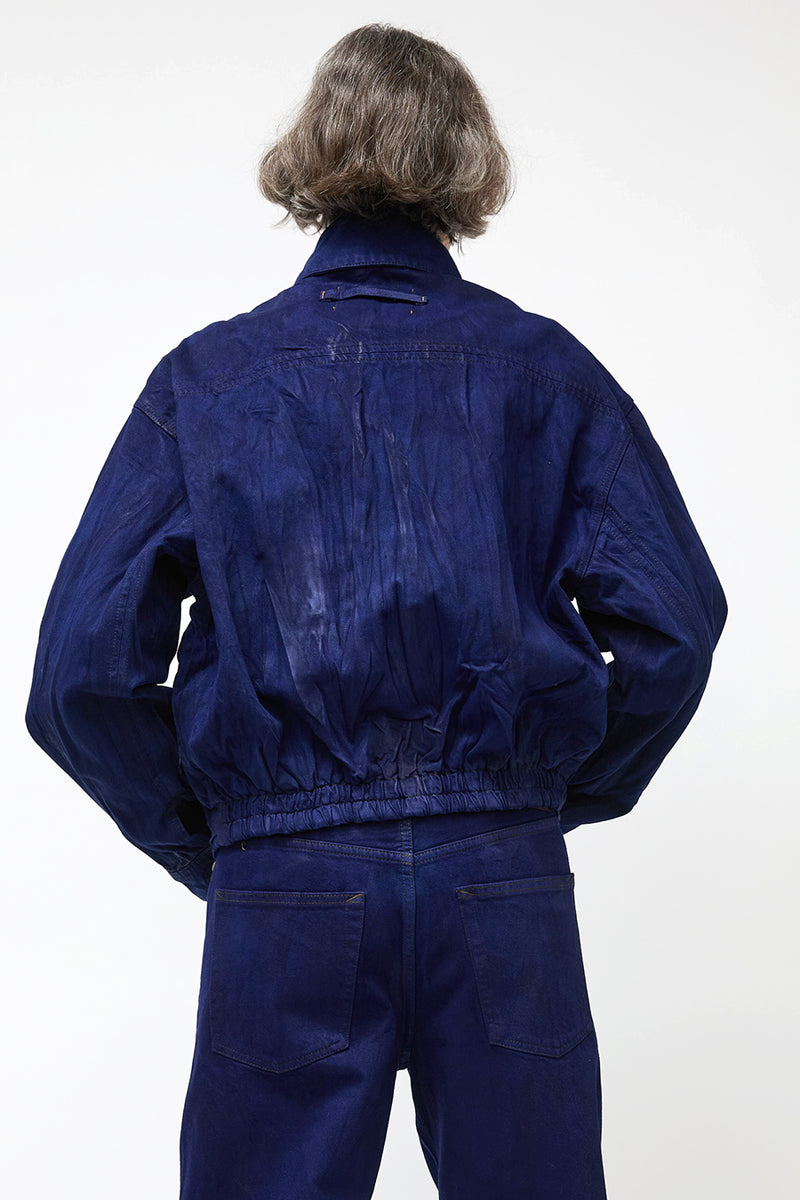 Dala Funnel Jacket in Deep Sea Crackle