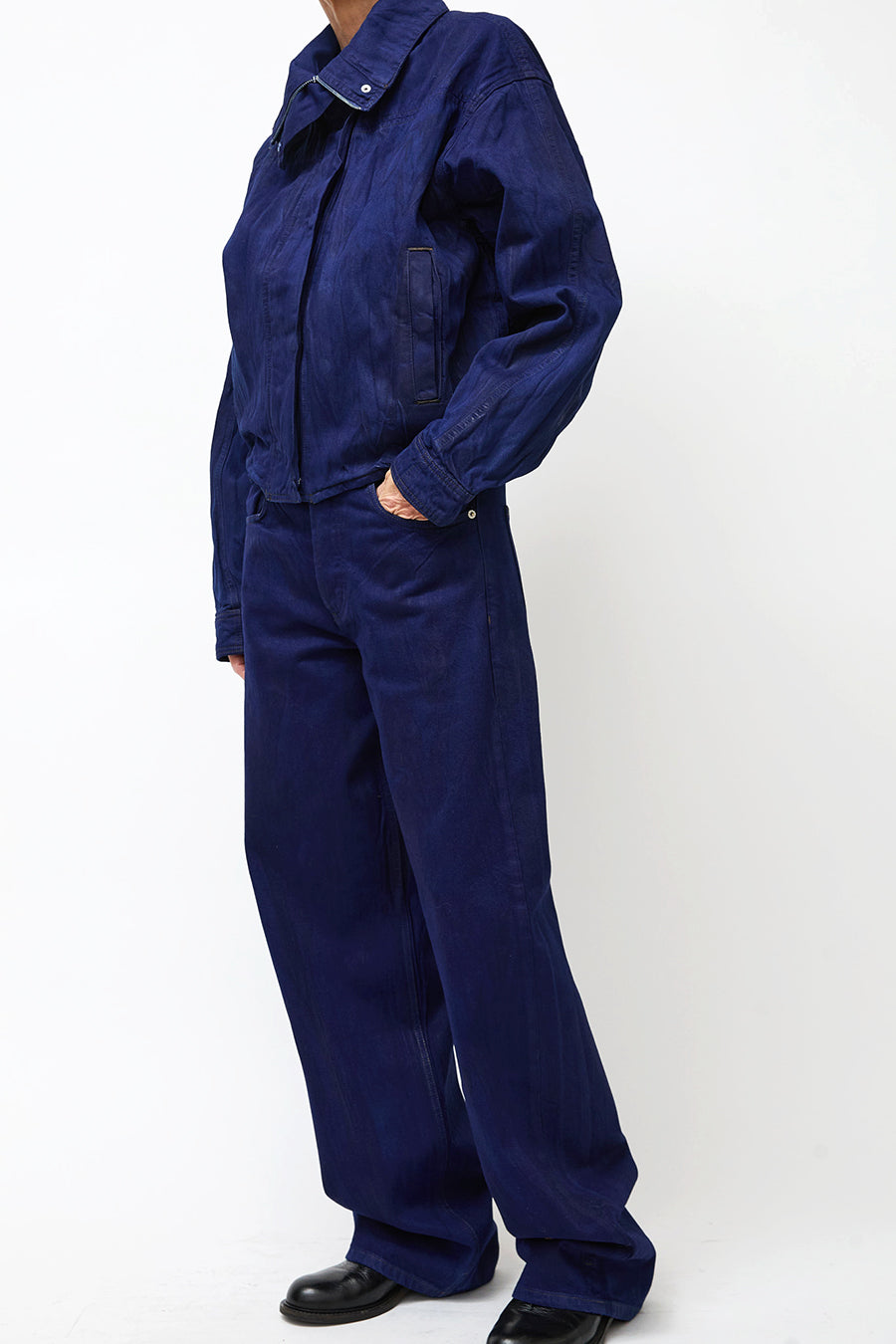 Dala Isle Full Jean in Deep Sea Crackle
