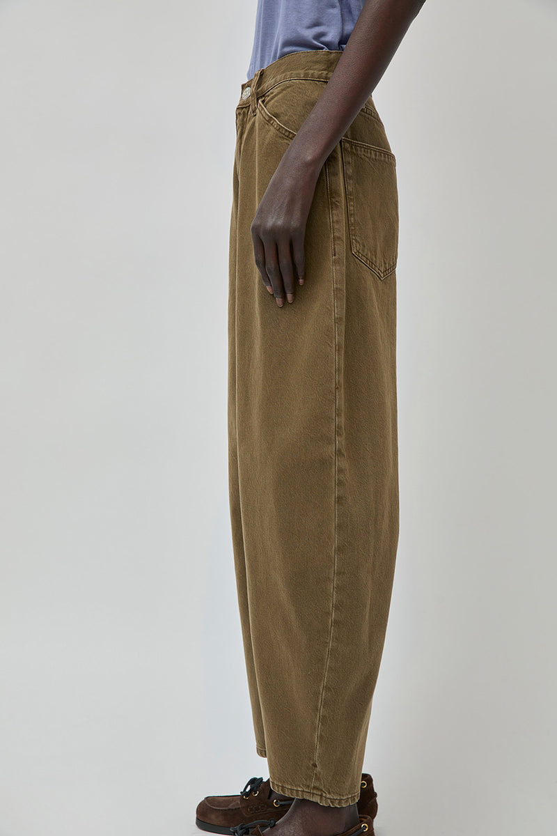 Dala Lido Ankle Jean in Dark Olive