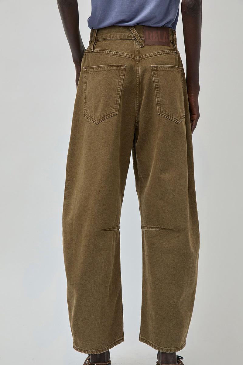Dala Lido Ankle Jean in Dark Olive