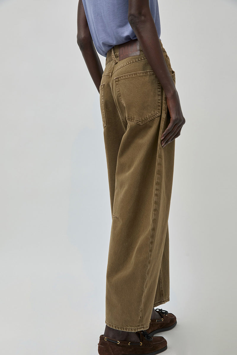 Dala Lido Ankle Jean in Dark Olive