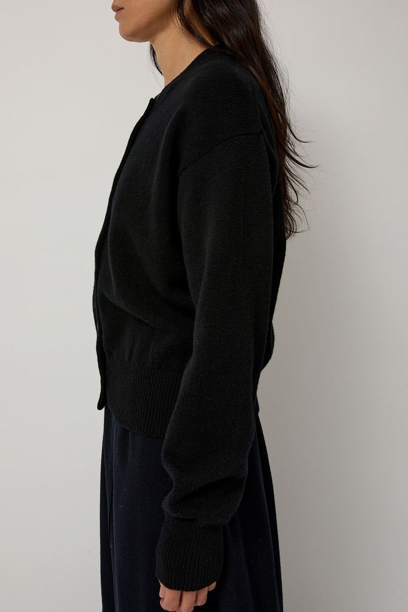 &Daughter Ada Crewneck Cardigan in Black