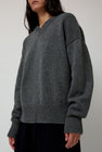 &Daughter Balla Slouch V Neck Sweater in Derby Grey