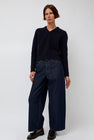 &Daughter Glenn V-Neck Sweater in Navy