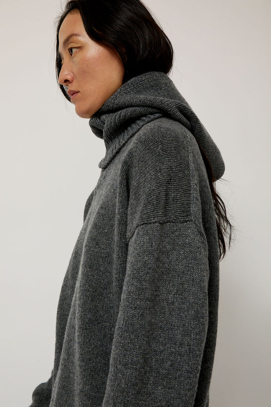 &Daughter Plain Hood in Derby Grey