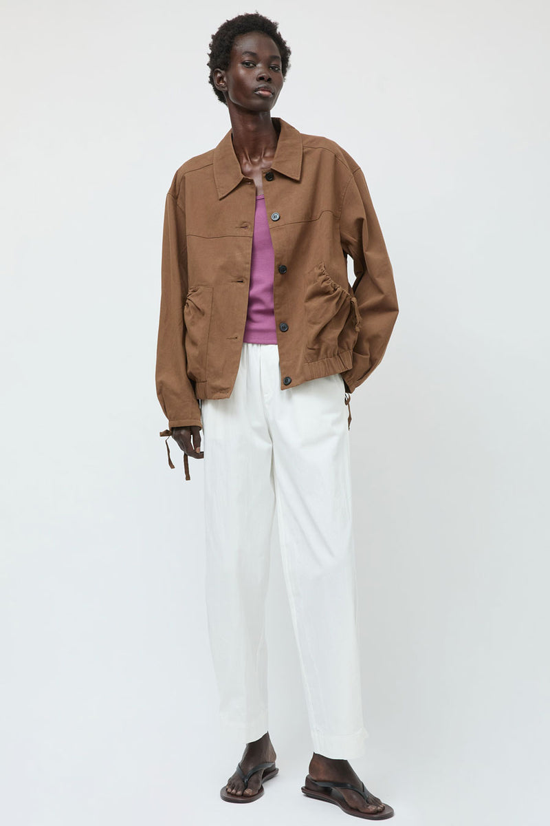 Deiji Studios Button Up Jacket in Brown