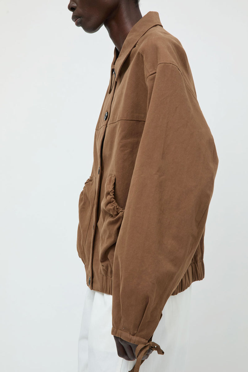 Deiji Studios Button Up Jacket in Brown