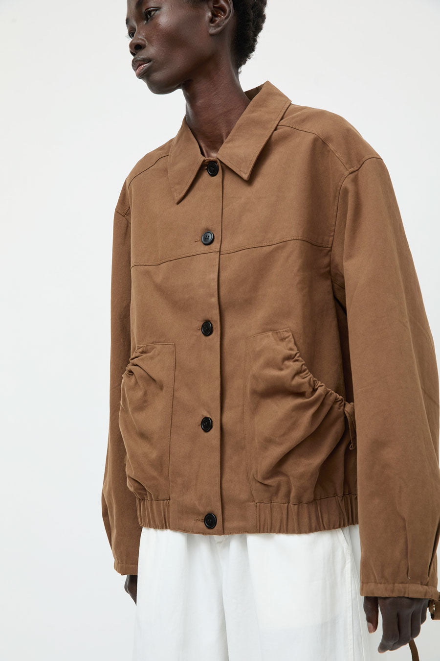 Deiji Studios Button Up Jacket in Brown