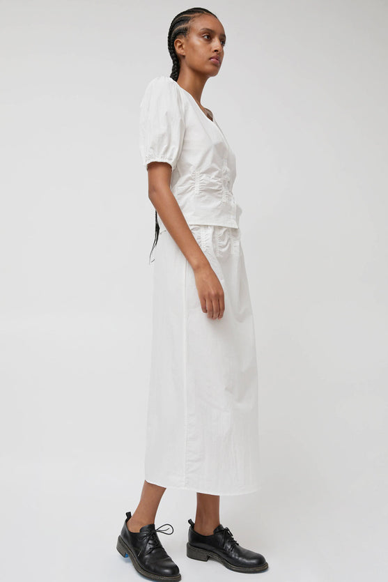 Deiji Studios Channel Skirt in White