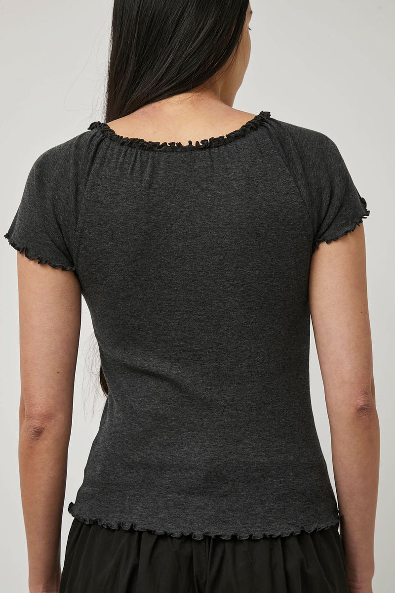 Deiji Studios Flounce Tee in Grey