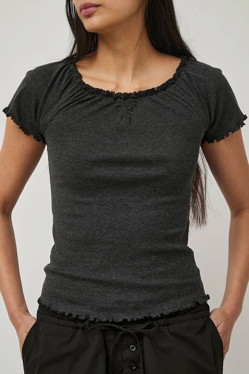 Deiji Studios Flounce Tee in Grey