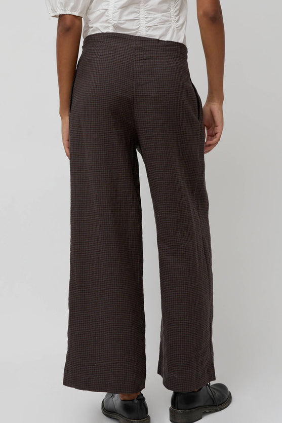 Deiji Studios Fold Pant in Slate Check