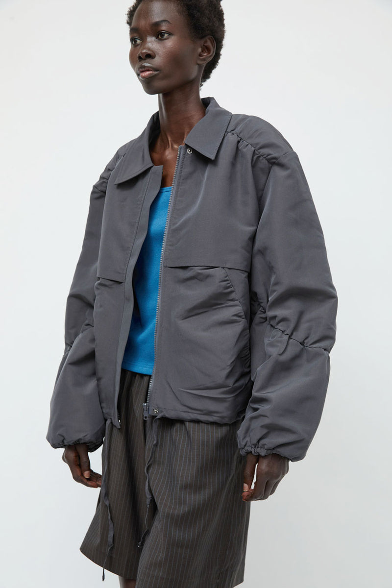 Deiji Studios Gathered Jacket in Slate