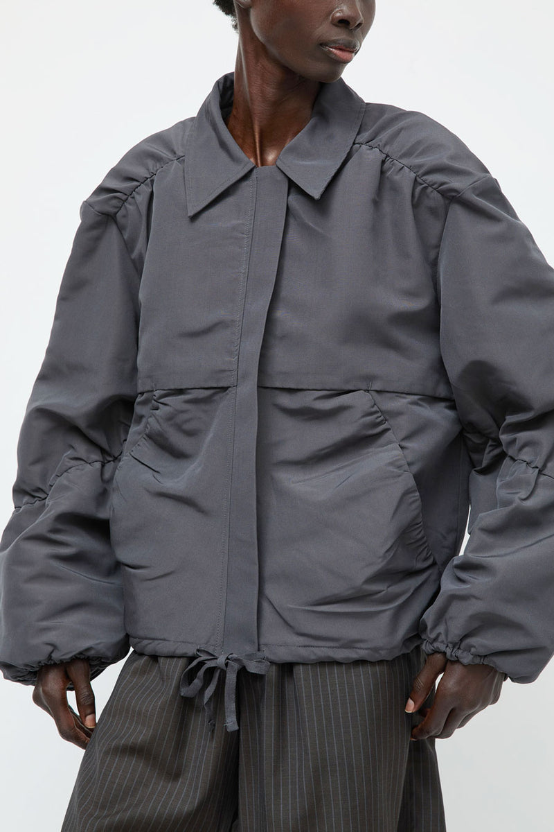 Deiji Studios Gathered Jacket in Slate