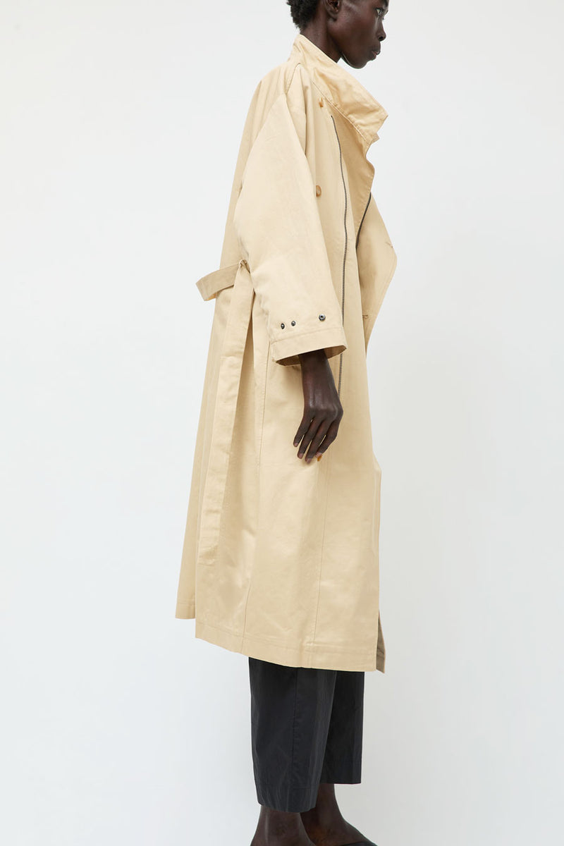 Deiji Studios Longline Jacket in Beige