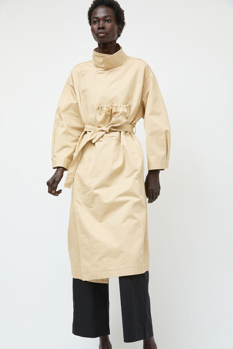 Deiji Studios Longline Jacket in Beige