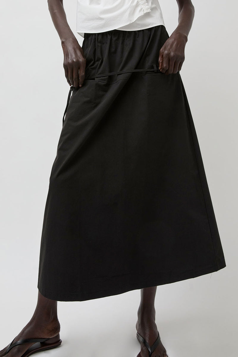 Deiji Studios Loop Pocket Skirt in Black
