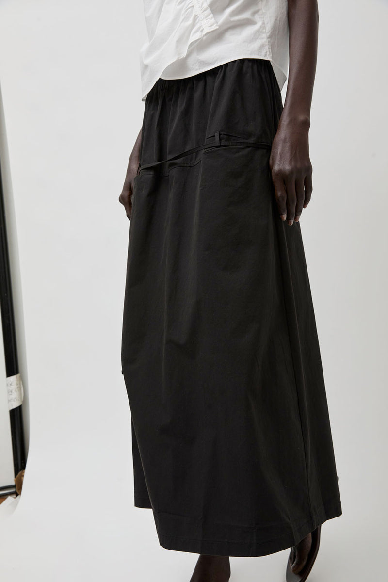 Deiji Studios Loop Pocket Skirt in Black