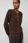 Deiji Studios Looped Cardigan in Brown Multi