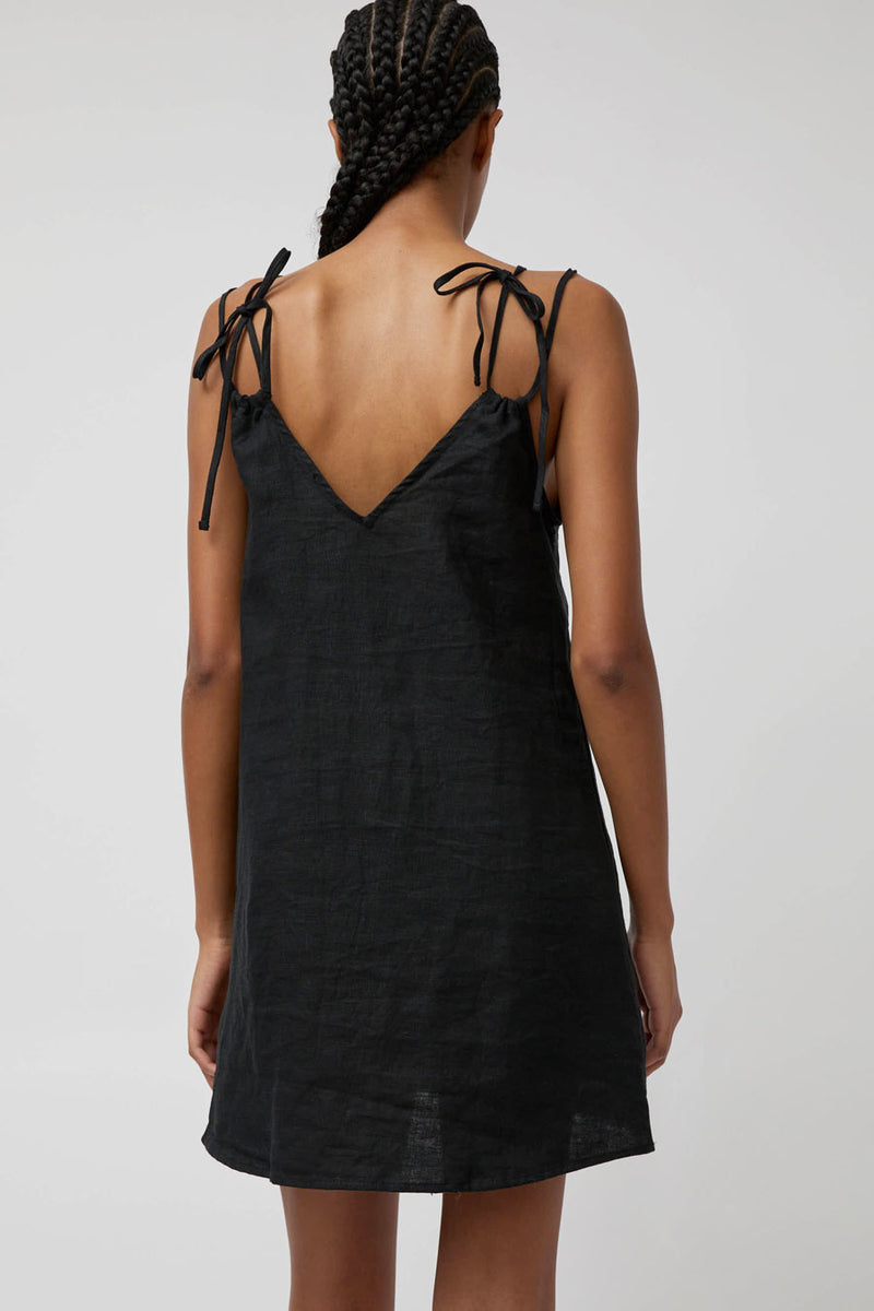 Deiji Studios Looped Dress in Black