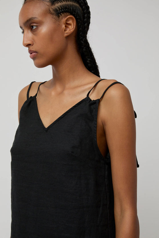 Deiji Studios Looped Dress in Black