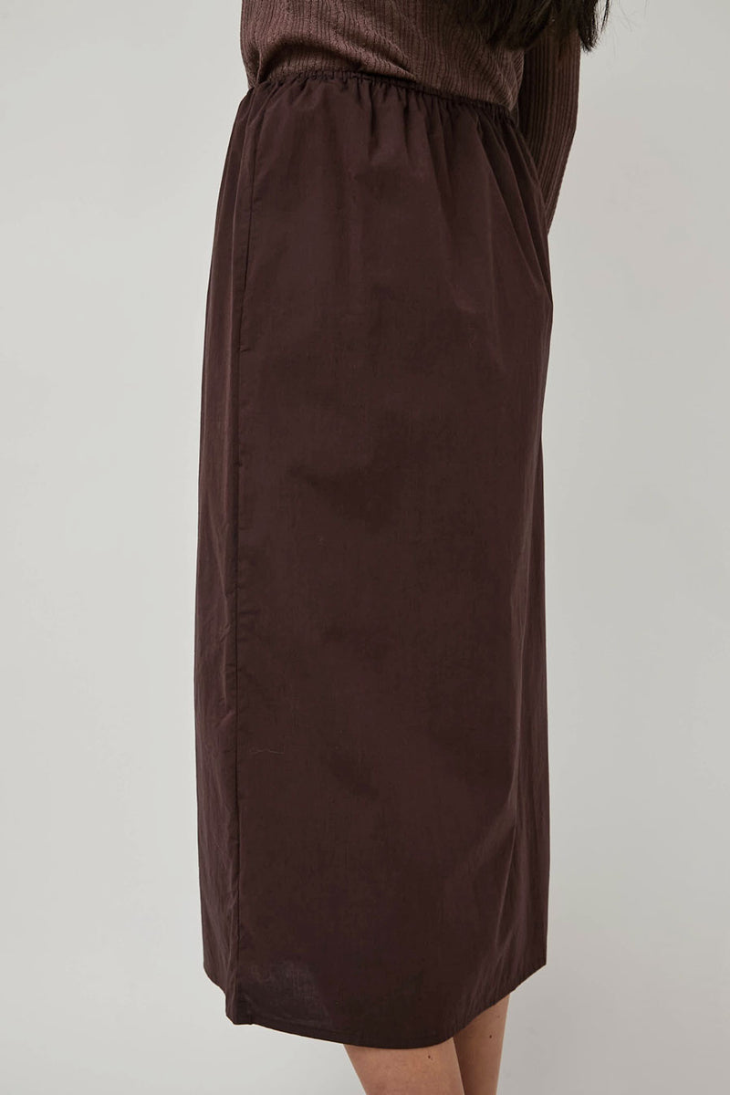 Deiji Studios Mid Day Skirt in Umber