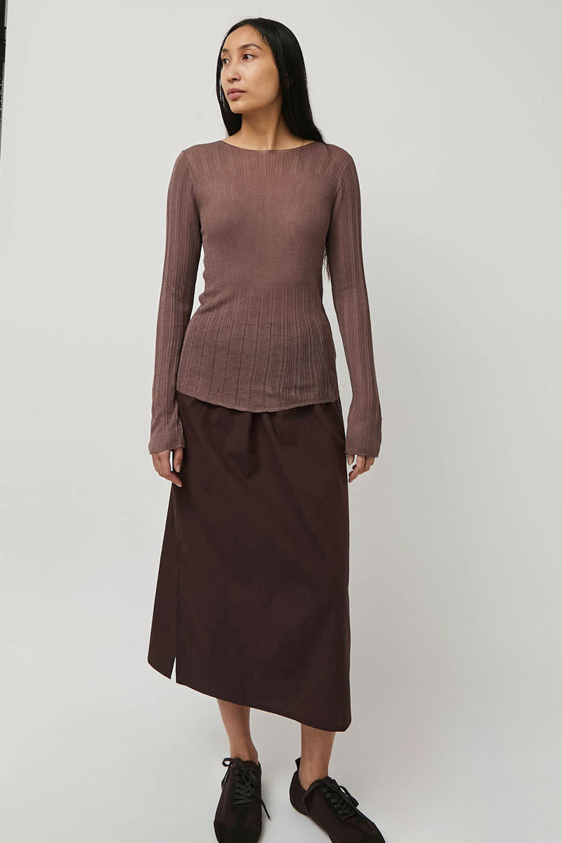 Deiji Studios Open Work Longsleeve in Hazel