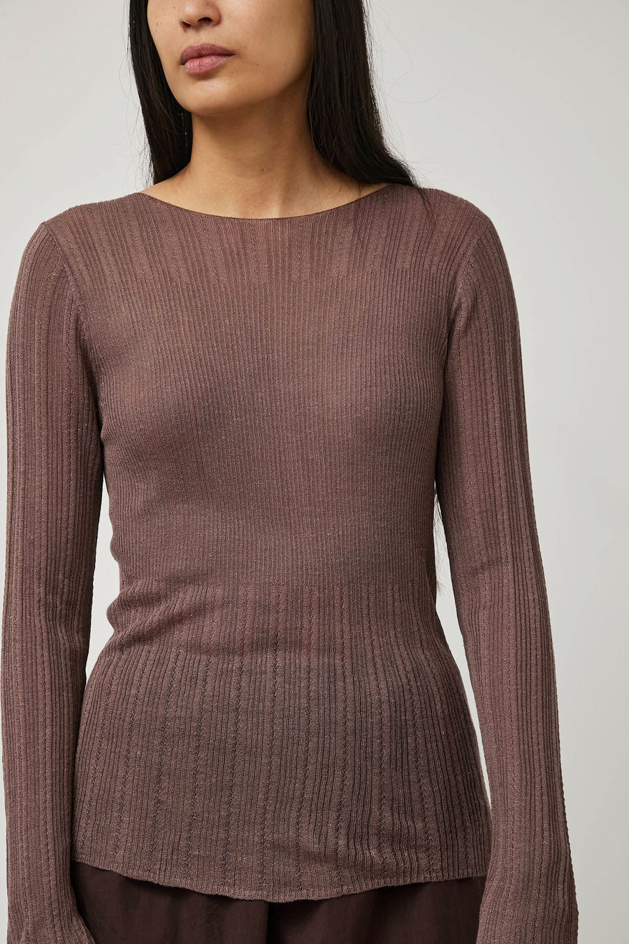 Deiji Studios Open Work Longsleeve in Hazel